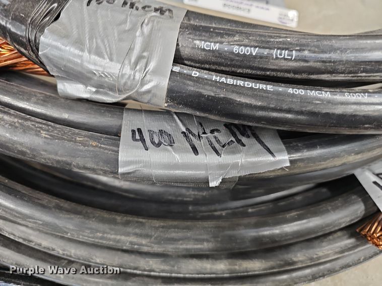 image for item EH8558 (4) rolls of 400 MCM electrical wire