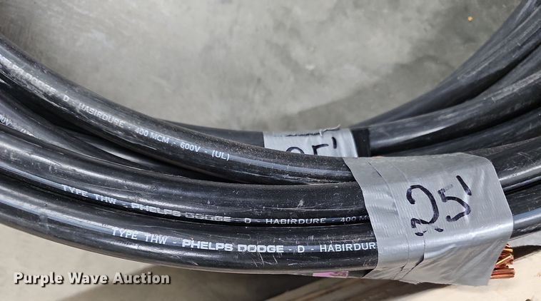 image for item EH8558 (4) rolls of 400 MCM electrical wire