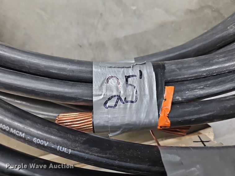 image for item EH8558 (4) rolls of 400 MCM electrical wire