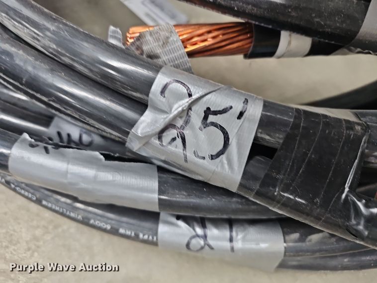 image for item EH8559 (4) rolls of 400 MCM electrical wire