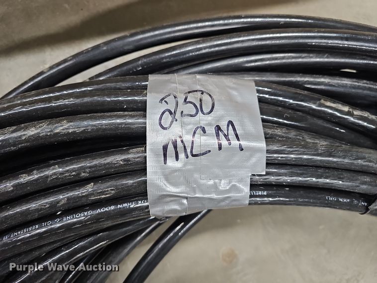 image for item EH8560 (3) rolls of 250 MCM electrical wire