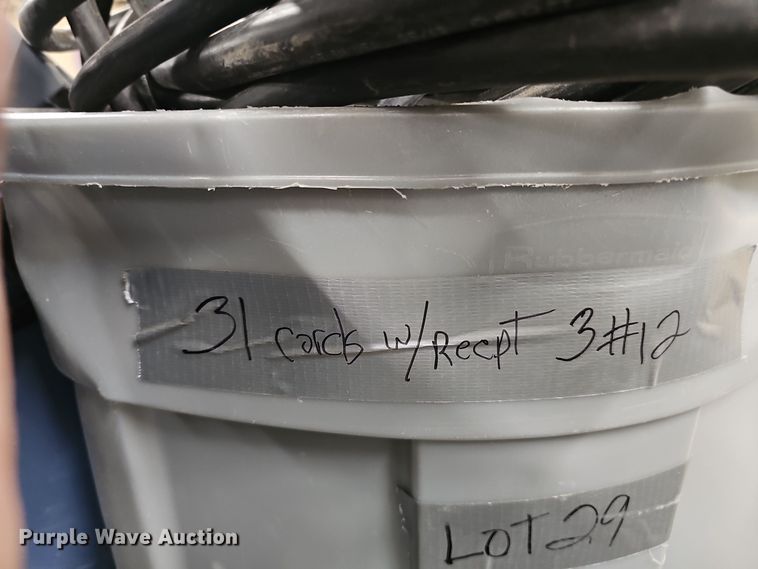 image for item EH8576 (31) rolls of  #12 electrical cords