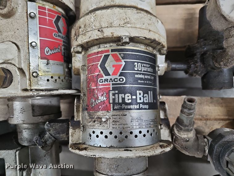 image for item EH8599 (4) Graco Fire Ball pneumatic pumps