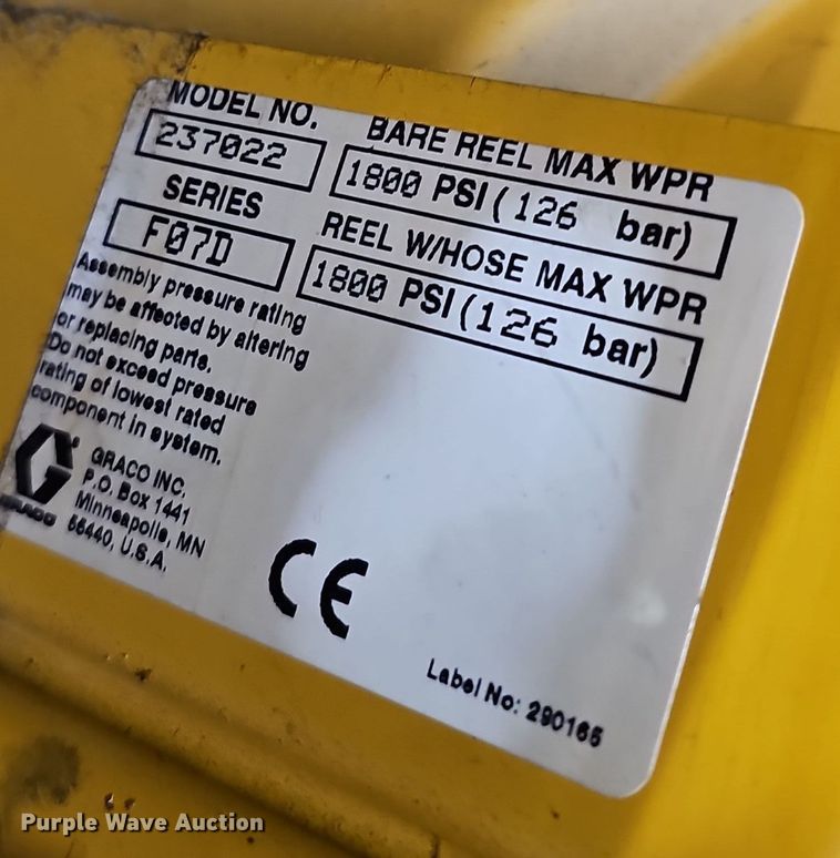image for item EH8601 (4) Graco hose reels