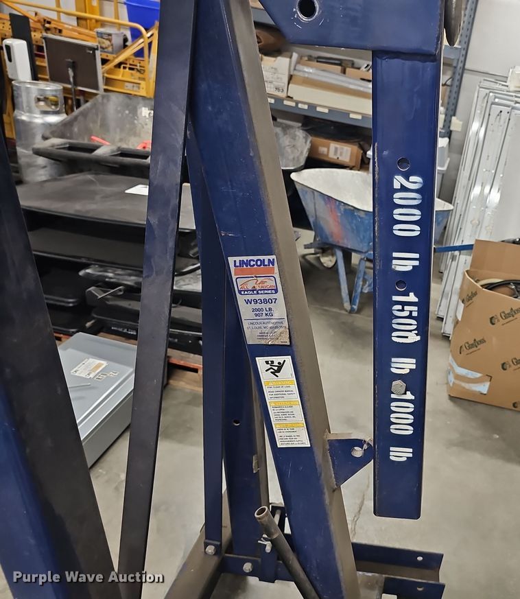 image for item EH8603 Lincoln W93807 engine hoist