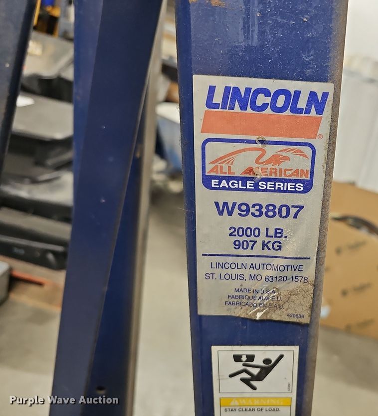 image for item EH8603 Lincoln W93807 engine hoist