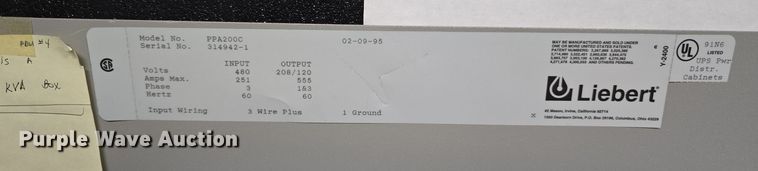 image for item EH8616 (9) power supply cabinets 