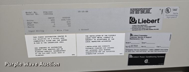 image for item EH8616 (9) power supply cabinets 