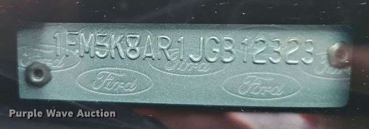 image for item EI8795 2018 Ford Explorer Police Interceptor SUV