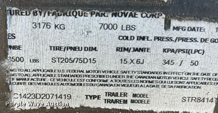 image for item EK2572 2013 Sure-Trac STR8414T enclosed cargo trailer