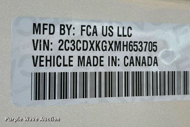 image for item EK2598 2021 Dodge Charger Police  