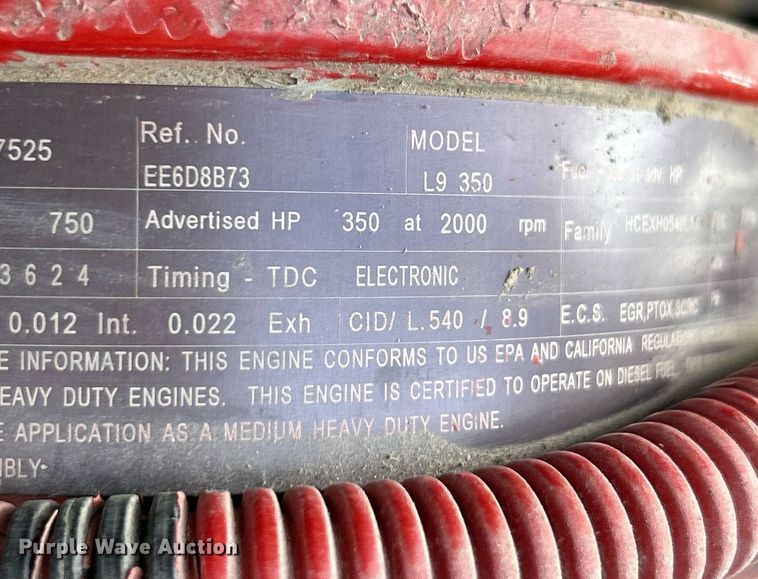 image for item EK2617 2013 International 7400 Workstar truck cab and chassis