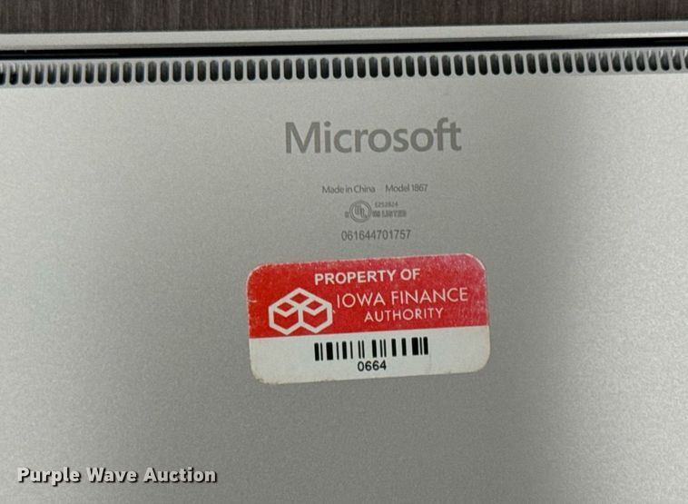 image for item EM3507 (10) Microsoft 1867 laptops