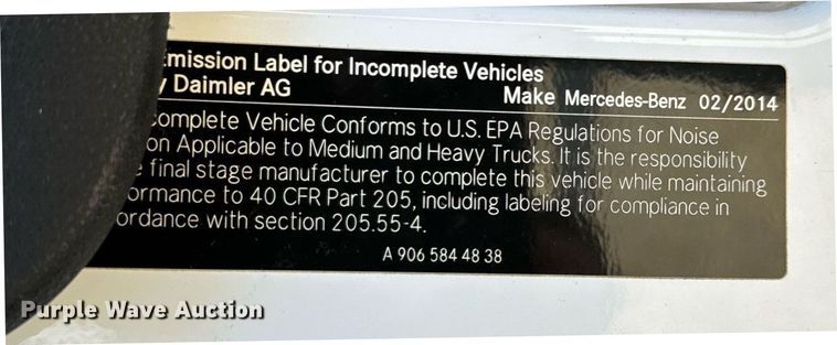 image for item EN5061 2014 Mercedes-Benz Sprinter 3500 ambulance