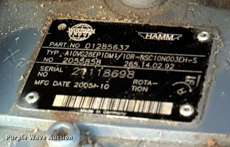 image for item EN5071 2006 Hamm HD70 double drum vibratory roller