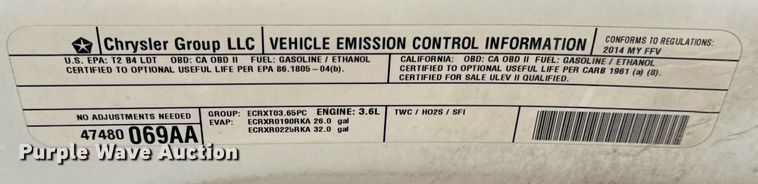 image for item EN5076 2014 Dodge Ram 1500 Crew Cab pickup truck