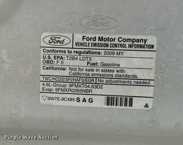 image for item EN5077 2009 Ford F150 SuperCab pickup truck