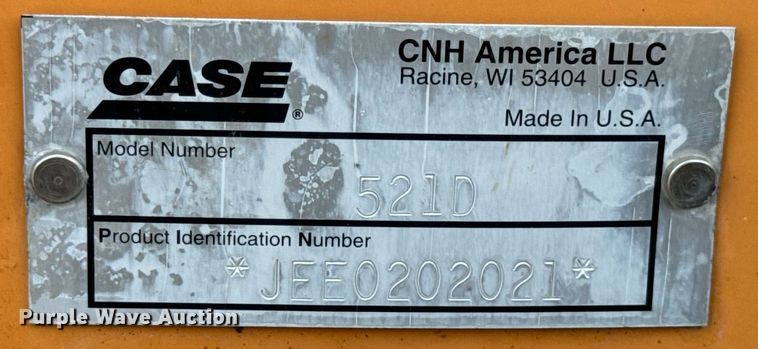 image for item EN5092 2008 Case 521D wheel loader