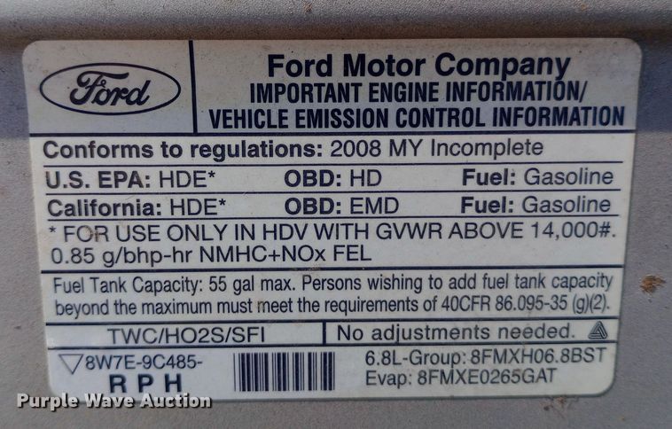 image for item EO0540 2008 Ford E450 shuttle bus