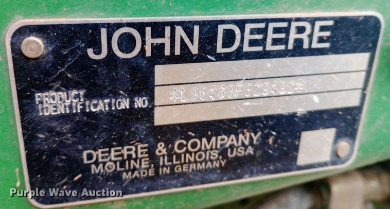 image for item EO0586 2010 John Deere 6430 MFWD tractor