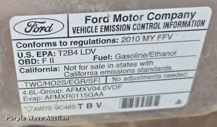 image for item EQ3937 2010 Ford  Crown Victoria  Police Interceptor 