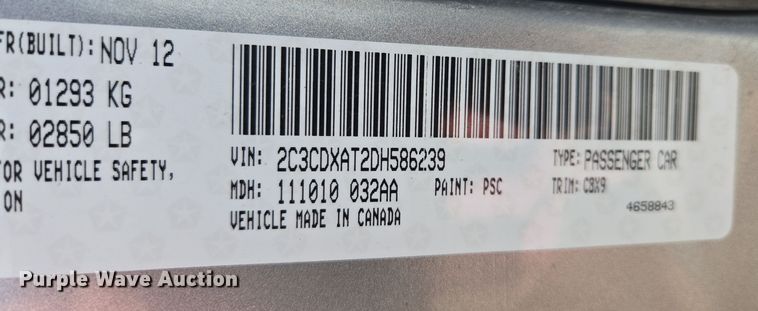 image for item EQ3939 2013 Dodge  Charger Police 