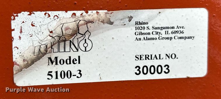 image for item ER4888 Rhino 5100-3 batwing rotary mower