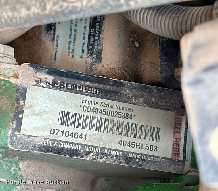 image for item ER4898 2017 John Deere 6110M MFWD tractor