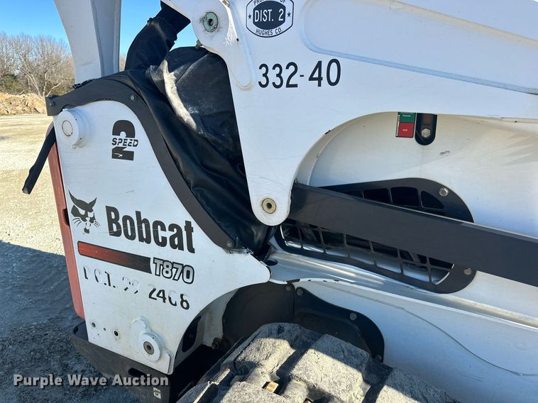 image for item ER4919 2014 Bobcat T870 tracked skid steer loader