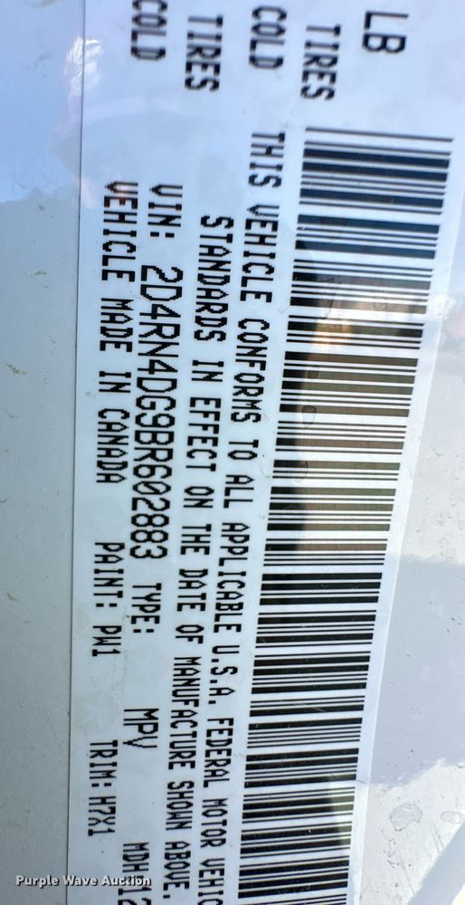 image for item ER8664 2011 Dodge Grand Caravan van