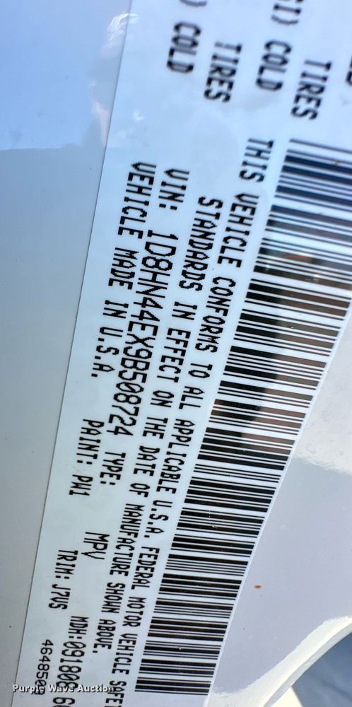 image for item ER8666 2009 Dodge Grand Caravan SE van