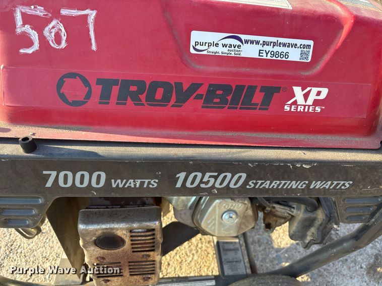 image for item EY9866 Troy-Bilt 030477 generator