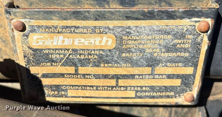 image for item EY9871 2007 Mack CV713 roll-off container truck