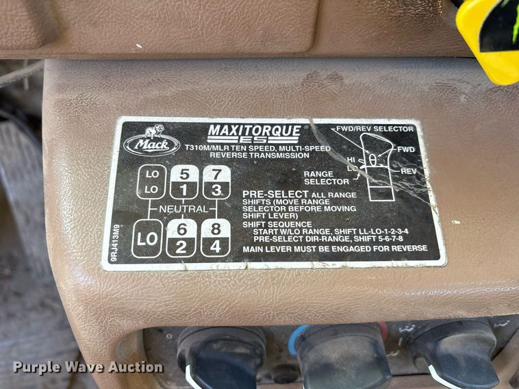 image for item EY9871 2007 Mack CV713 roll-off container truck