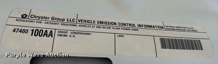 image for item EY9873 2014 Dodge Ram 4500 Crew Cab utility / service truck