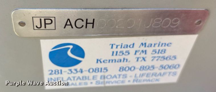 image for item EY9880 2009 Achilles SG-156 inflatable raft