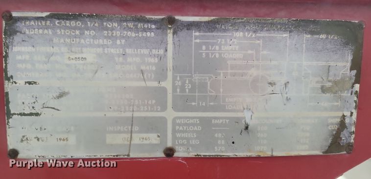 image for item NB9783 1979 Fermont Hercules MEP-018A generator