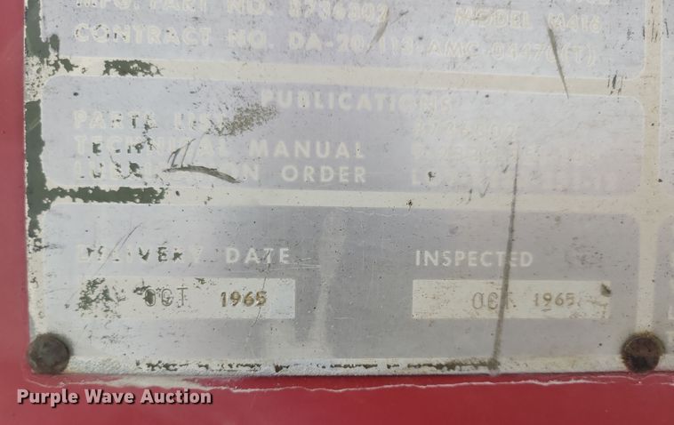 image for item NB9783 1979 Fermont Hercules MEP-018A generator