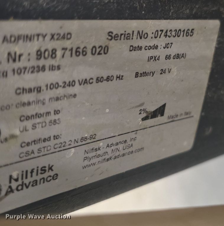 image for item NI9477 (2) Adfinity 24D AXP floor cleaners