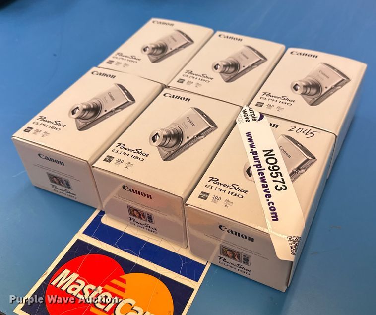 image for item NO9573 (6) Canon Powershot ELPH 180 cameras