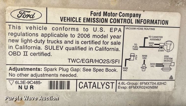 image for item NO9639 2006 Ford F150 pickup truck