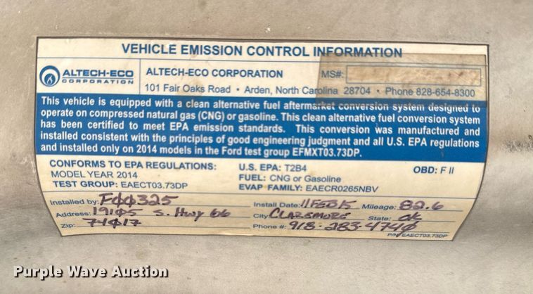 image for item NO9640 2014 Ford F150 pickup truck