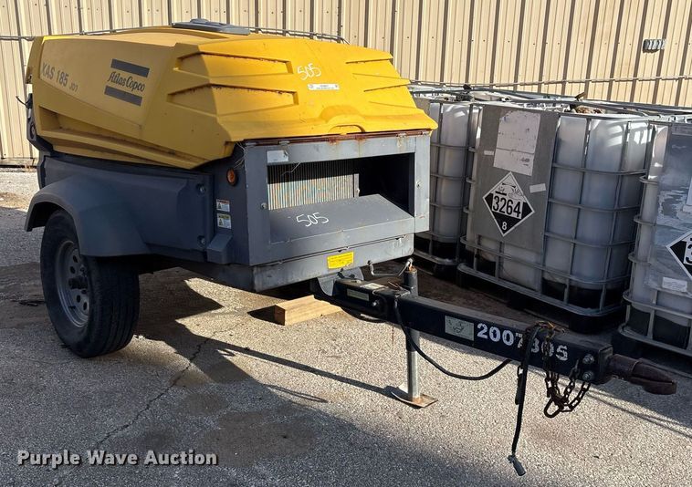 image for item NO9647 2007 Atlas CopCo XAS 185 air compressor