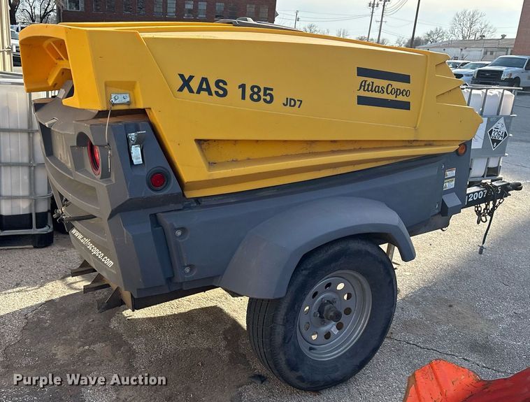 image for item NO9647 2007 Atlas CopCo XAS 185 air compressor