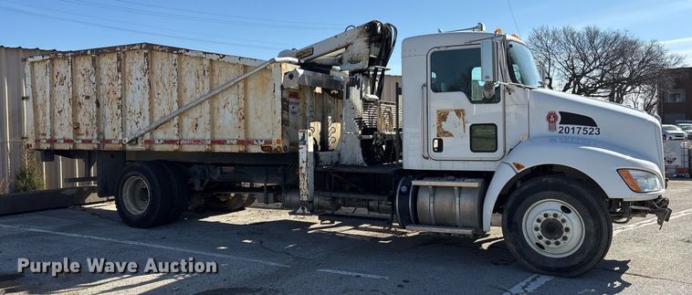 image for item NO9648 2017 Kenworth T370 grapple crane truck