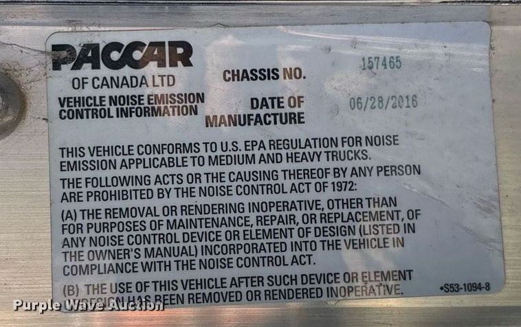 image for item NO9648 2017 Kenworth T370 grapple crane truck