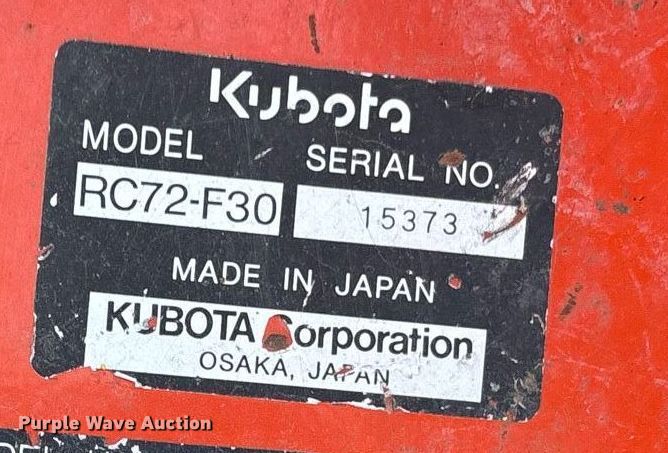 image for item NO9656 Kubota F2560E lawn mower