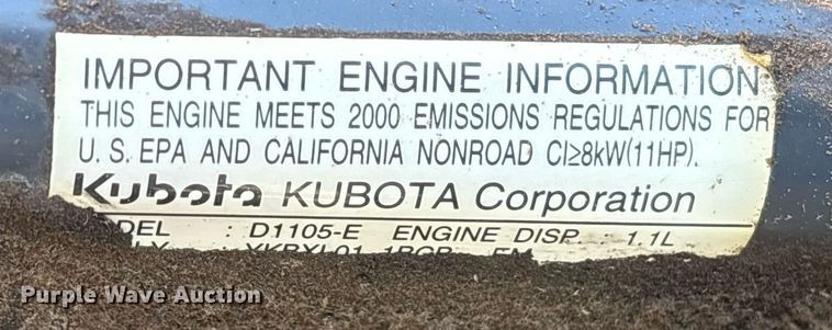 image for item NO9656 Kubota F2560E lawn mower