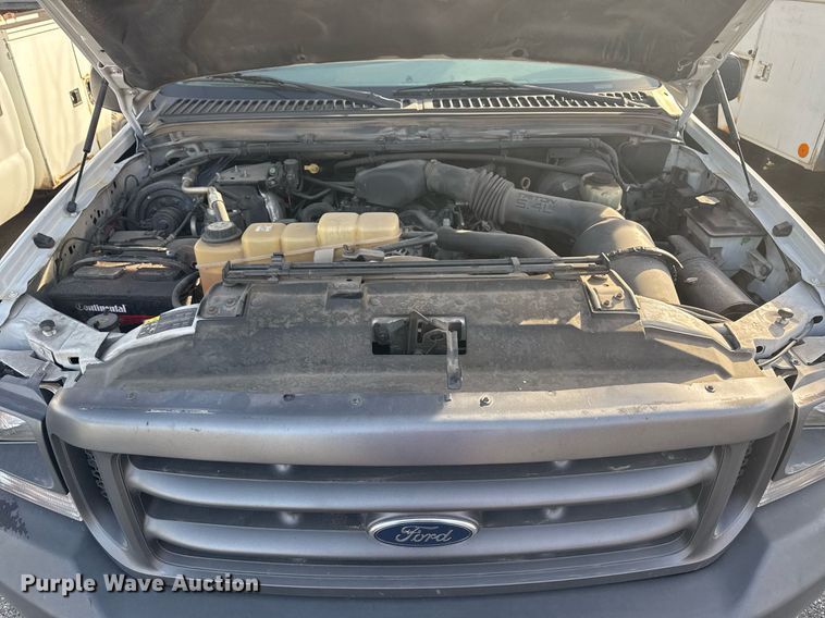 image for item NO9658 2002 Ford F250 Super Duty SuperCab utility bed pickup truck