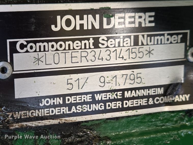 image for item DH9793 2002 John Deere 6420 MFWD tractor